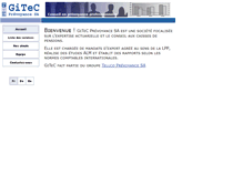 Tablet Screenshot of gitec.ch